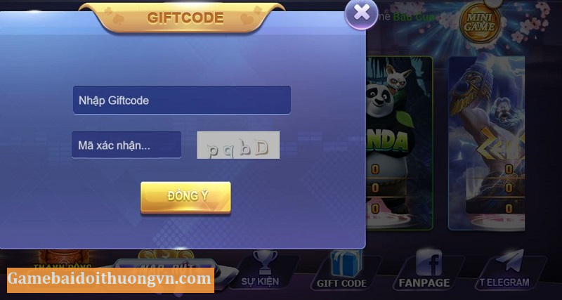 Các giftcode có giá trị bất kỳ tùy theo sự kiện mà cổng game tổ chức