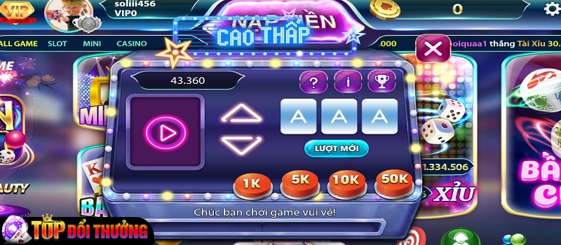 Bật mí cách tính toán tiền thưởng khi chơi game Cao Thấp Sun52